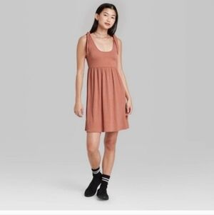 Wild Fable Orange Tie Shoulder Strap Babydoll Dress XXL